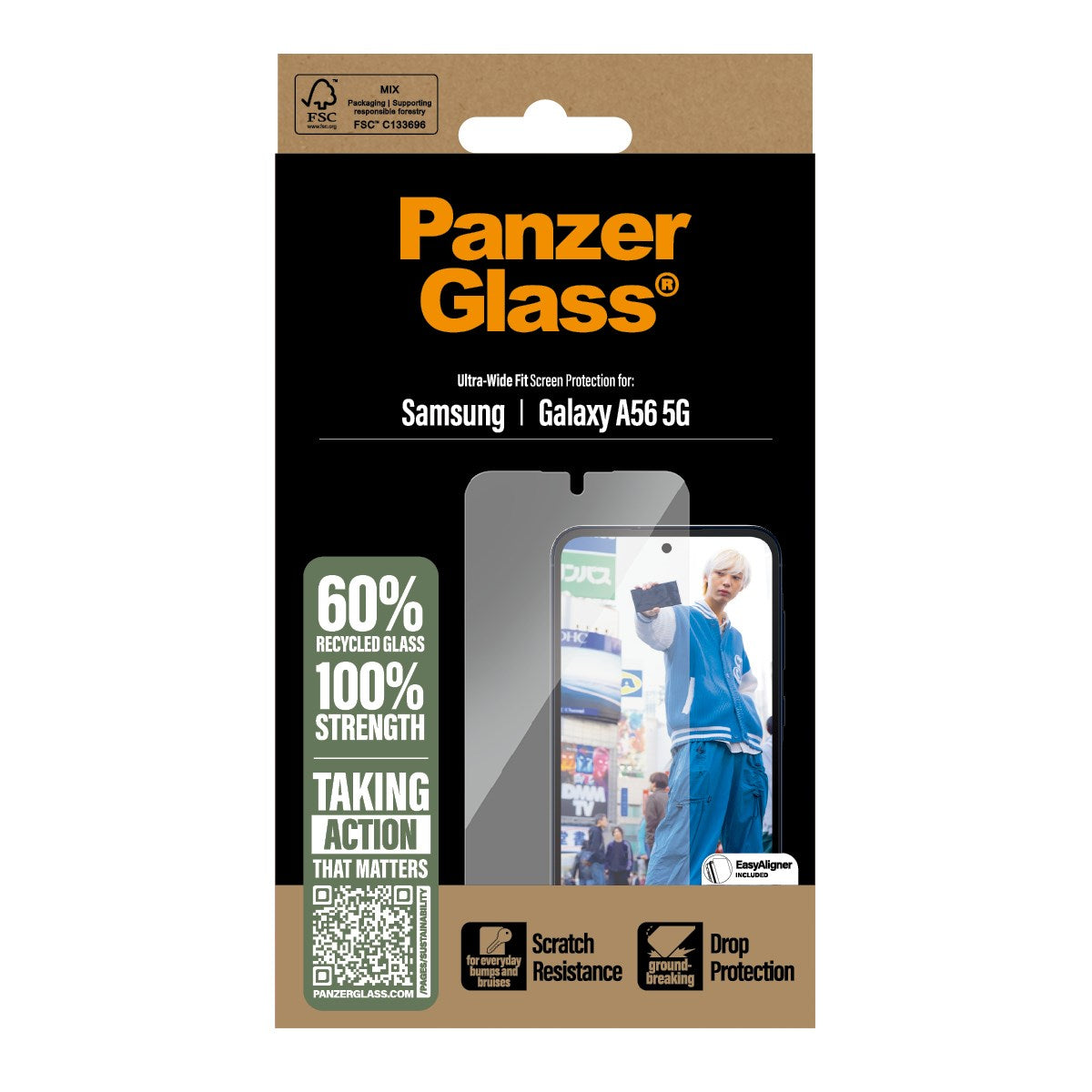 PanzerGlass® Displayschutz Samsung Galaxy A56 5G | Ultra-Wide Fit m. EasyAligner